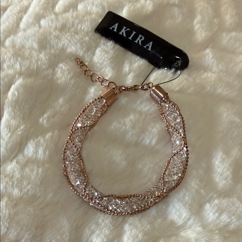 AKIRA Rose Gold Tone Bracelet